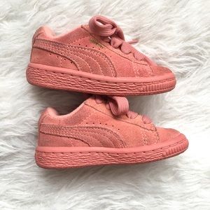 Puma 5c coral mauve toddler sneakers